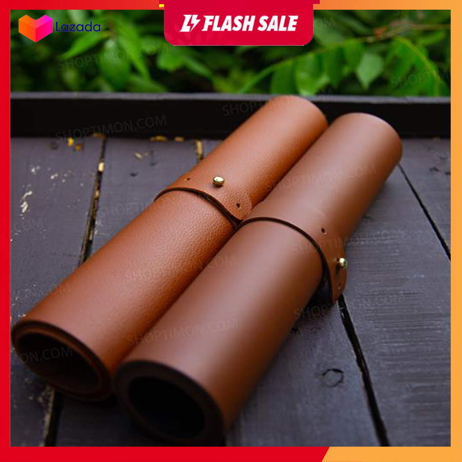 Thảm Da Trải Bàn Làm Việc Deskpad (30x60) - 2.0mm | Màu Nâu Tây ( Da Sần )