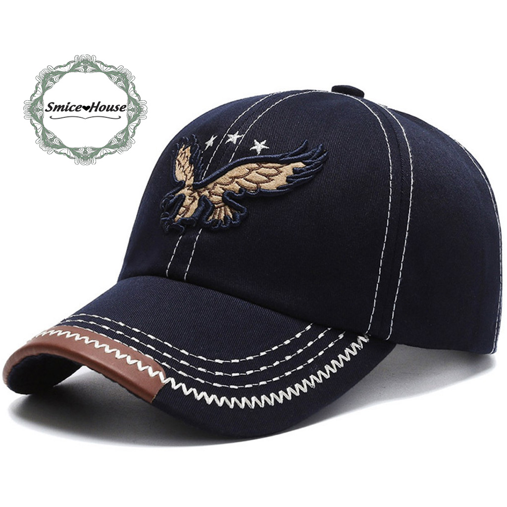 Nón lưỡi trai nam nữ thêu hình đại bàng phong cách hiphop siêu ngầu/ mũ kết nam