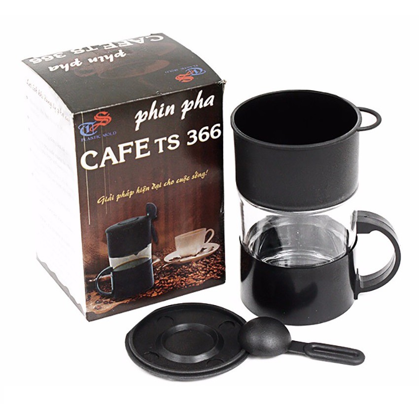 Phin pha cà phê Tashuan Ts-366, kiểu dáng đẹp, sang trọng, chất liệu nhựa cao cấp, Hàng Việt Nam chất lượng cao, Phin cafe xịn xò