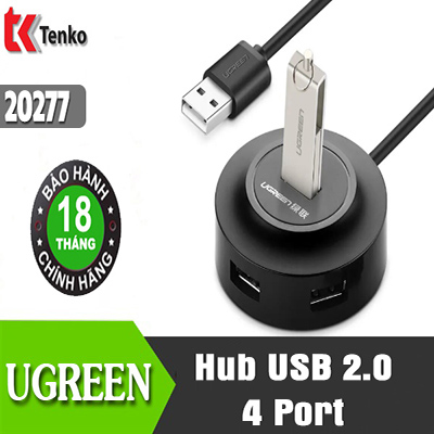 Bộ chia usb 2.0 4 cổng cao cấp ugreen 20277