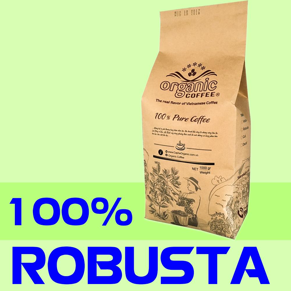 Café pha máy gu đậm đắng - cafe hạt pha máy - bột pha phin - thương hiệu organic coffee - loại 250 gram cafe