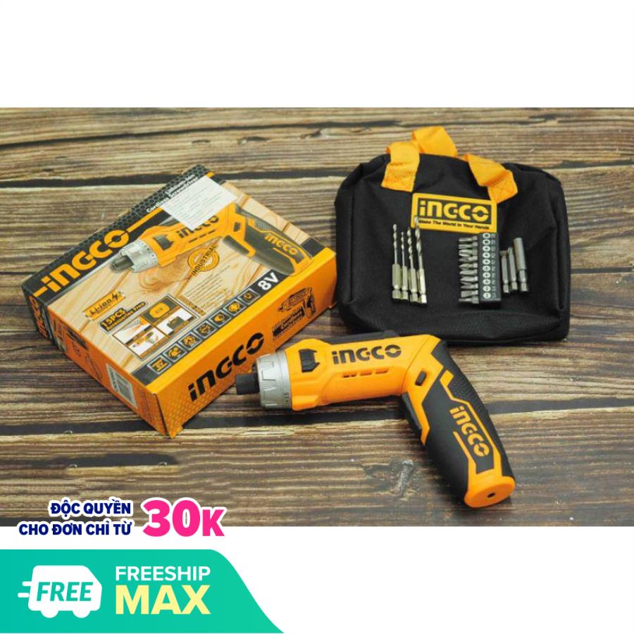 8v máy siết vít dùng pin ingco csdli0801