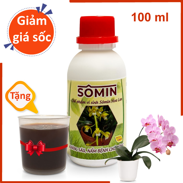Chế phẩm vi sinh Sômin hoa lan - Tặng cốc đo