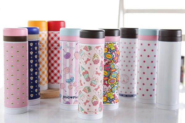 Bình giữ nhiệt cho bé 300ml Hình kẹo dễ thương- xuất dư Nhật