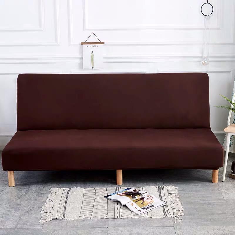 Vải ga bọc Sofa giường Sofa bed màu nâu đen sang trọng