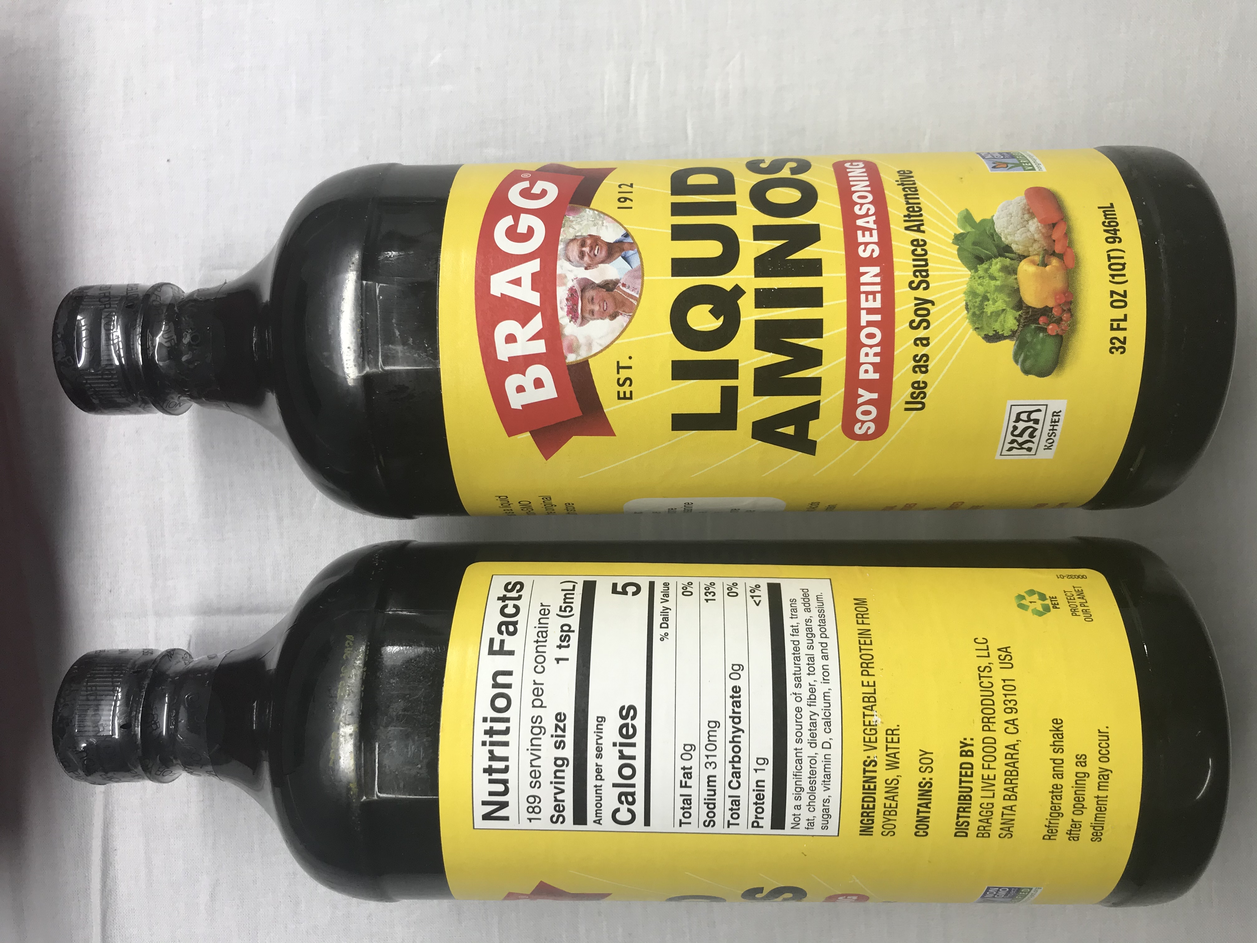Nước tương không biến đổi gen bragg liquid aminos 946ml