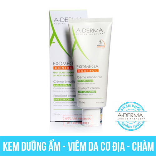 [NHẬP KHẨU] Kem dưỡng ẩm Aderma Exomega Control dành cho da khô, viêm da cơ địa (chàm thể tạng)