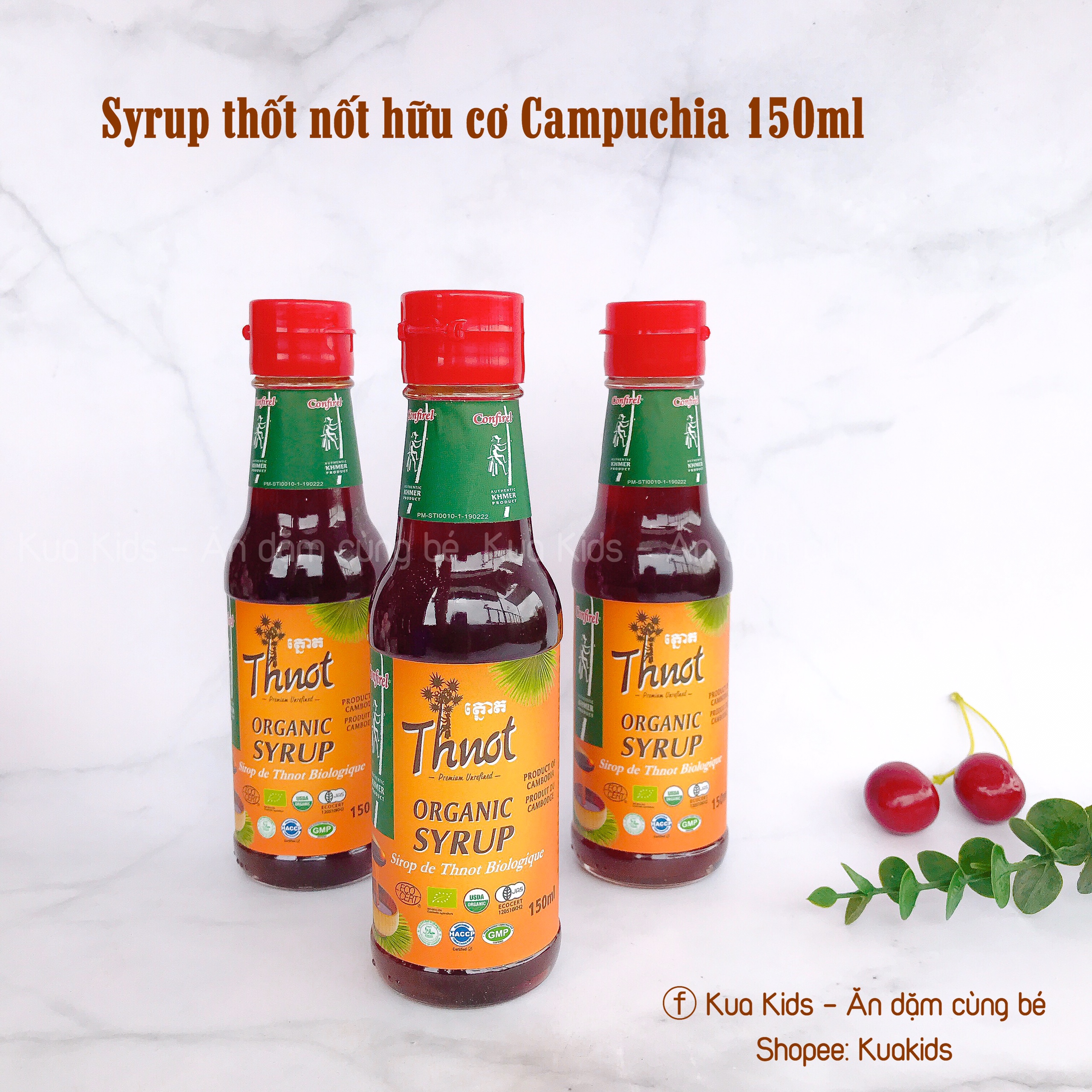 Syrup thốt nốt hữu cơ campuchia 150ml
