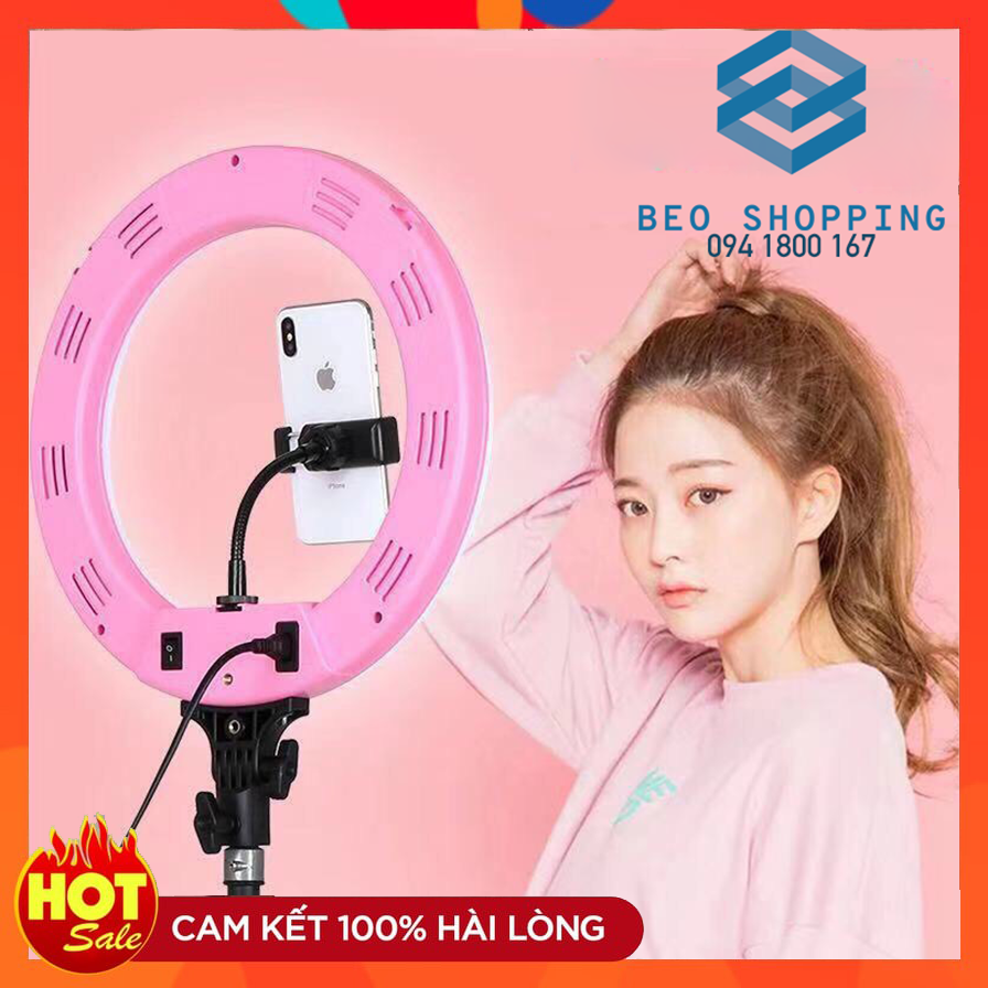 Đèn led livestream 35cm - tặng túi đựng - chân đèn 2m1 - 3 ánh sáng