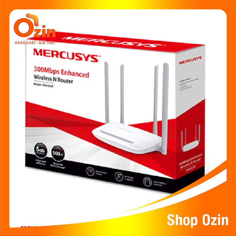 Bộ phát sóng wifi mercusys 325r chuẩn n 4 râu 325r