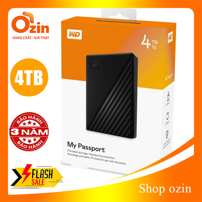 Ổ cứng di động Western Digital my passport 4TB USB 3.0