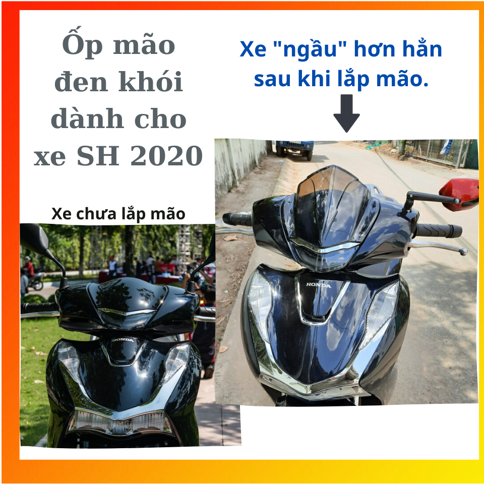 [HCM]Ốp mão đen khói dành cho SH 2020