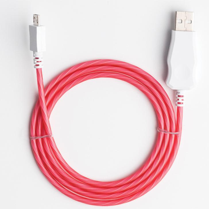 Cáp Sạc Điện Thoại Android Dây Quang Học Phát Sáng