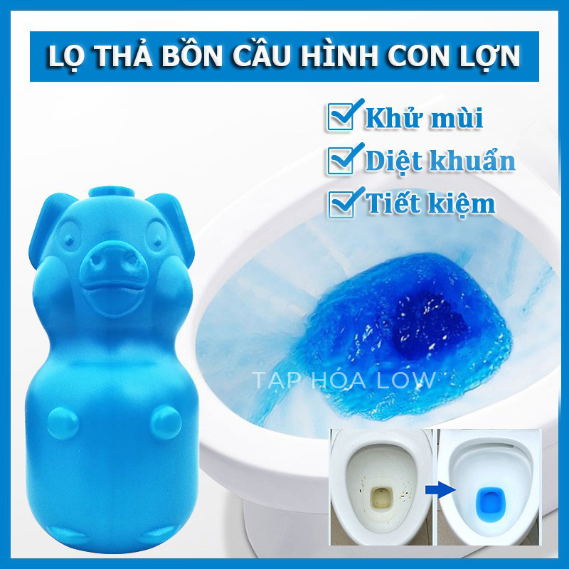 Lọ heo gấu thả bồn cầu toilet khử mùi hôi và diệt vi khuẩn tận gốc (Đài Loan)