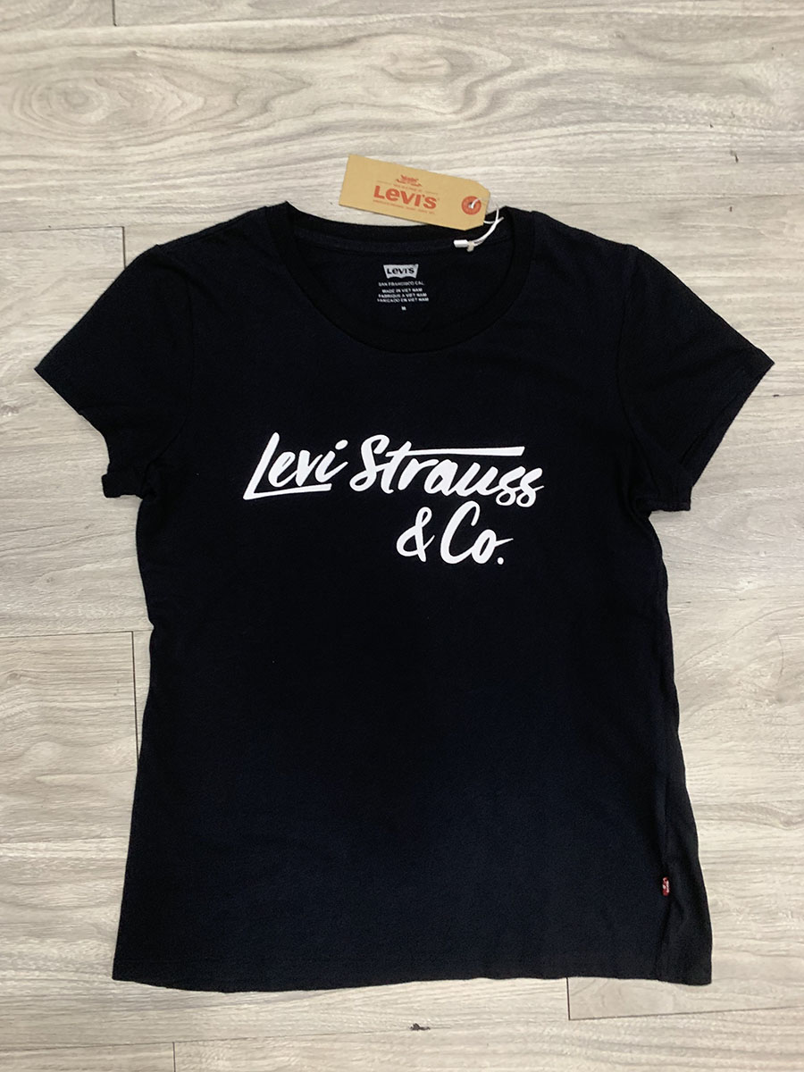Levis T-shirt Graphic Classic Tee Black- Women