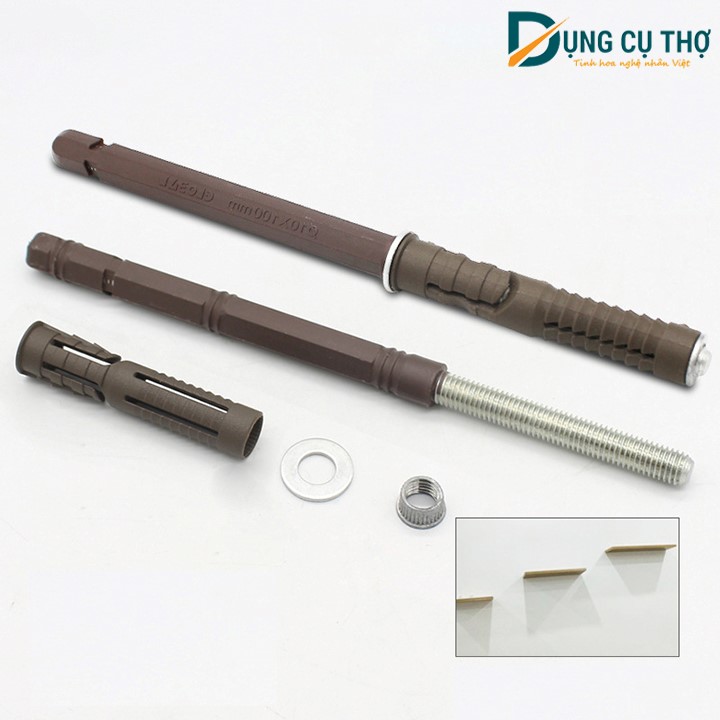 Chốt âm kệ treo tường bọc nhựa thông minh