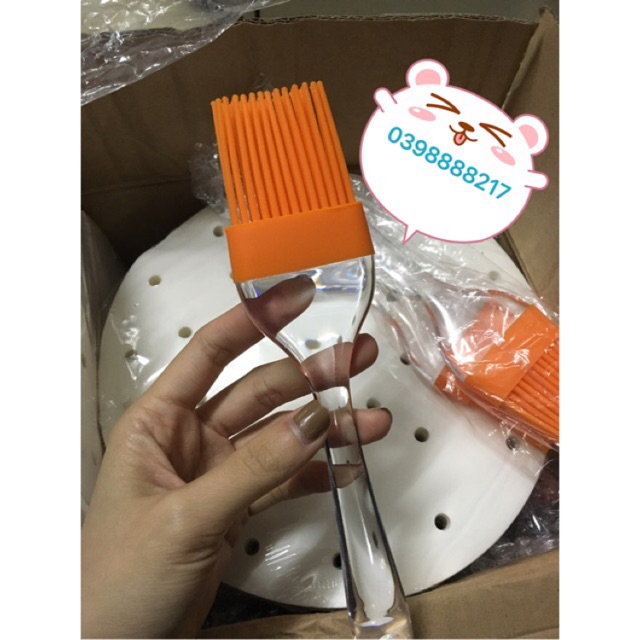 Chổi Quét Dầu, Ướp Gia Vị Cán Trong Suốt Rapido Chính Hãng - 22,5x 4,7 cm