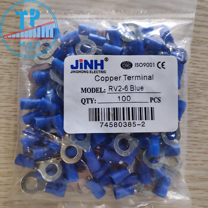 Đầu cos tròn phủ nhựa rv 1.25-5