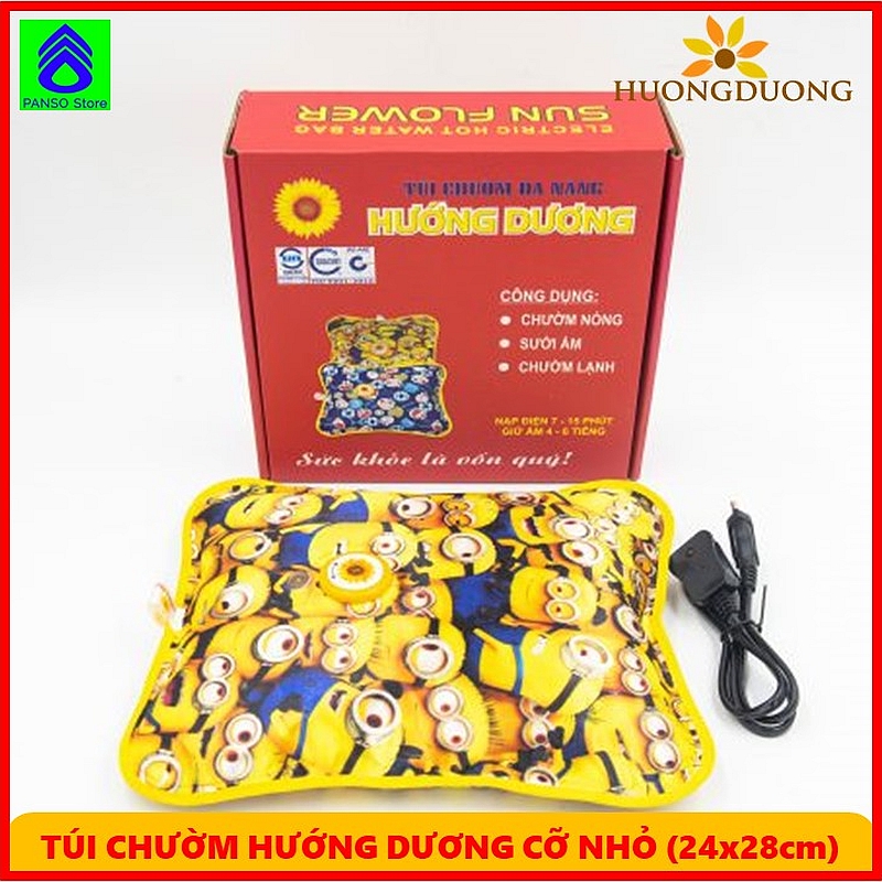 Túi chườm đa năng sưởi ấm, chườm lạnh giảm đau, giảm bụng kinh cho nữ - hiệu Hướng Dương - Việt nam (cỡ nhỏ 22x24 cm)