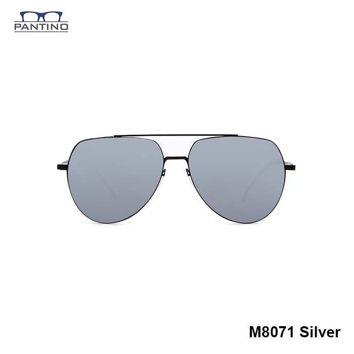 Kính Râm , Kính Mát Nam, Nữ Phân Cực, Chống Tia UV, Chống Chói Lóa PANTINO Chính Hãng Hàn Quốc Mã M8071 silver
