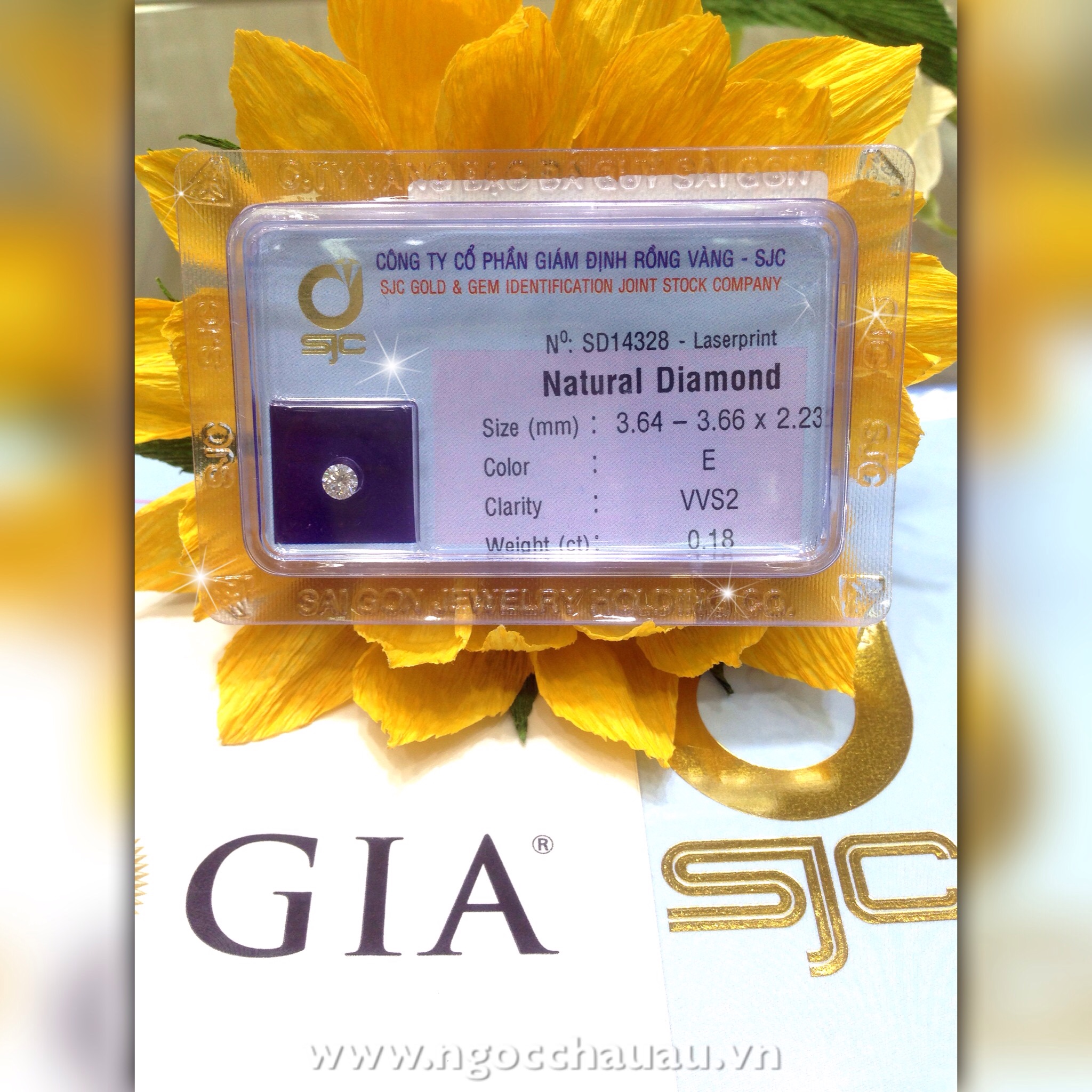 [HCM]SD62-SD14328 - Kim cương thiên nhiên 3.66-3.64x2.23 - 0.18ct - E/VVS2 - code GIA1268892894