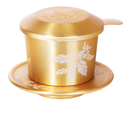 King Coffee Phin Pha cà phê mạ vàng cao cấp | Inox không gỉ dày dặn