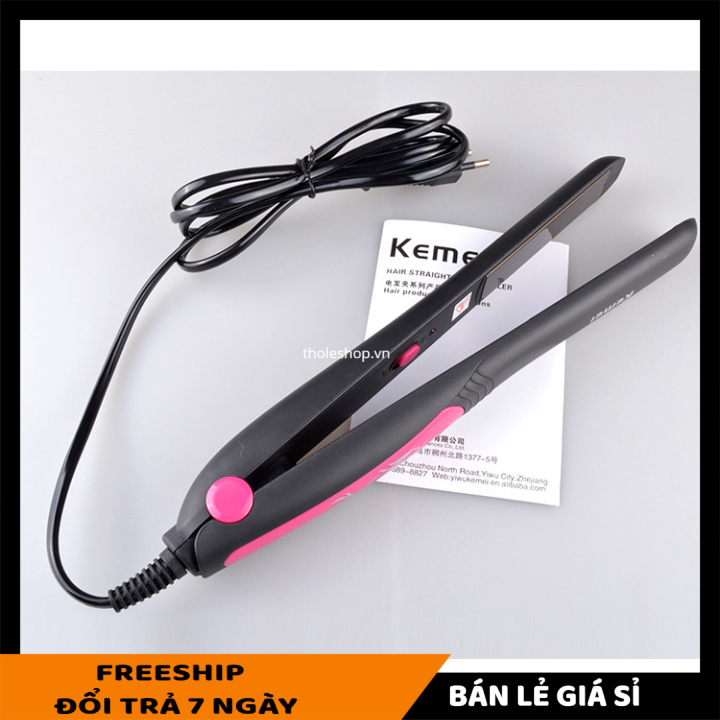 [HCM]Máy kẹp tóc Kemei Km-328 - Máy duỗi - Máy uốn tóc tiện dụng - Máy duỗi tóc mini - Máy duỗi tóc cầm tay - Tạo kiểu tóc chuyên nghiệp - Dụng cụ làm tóc - Máy làm tóc tại nhà [LẺ GIÁ SỈ]