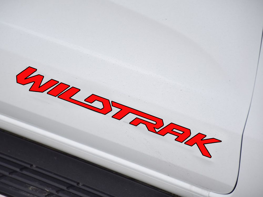 BỘ 2 TEM DÁN Ô TÔ WILDTRAK  XE BÁN TẢI CHỐNG NƯỚC KÍCH THƯỚC CHUẨN