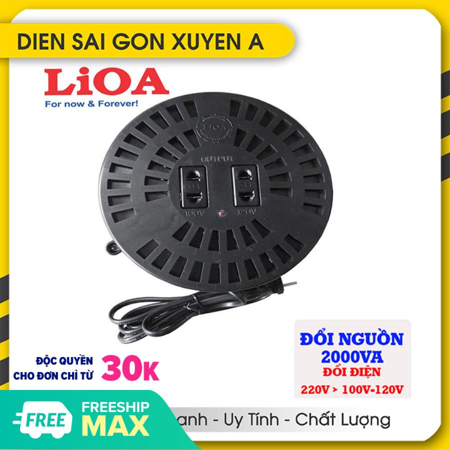 Biến áp LIOA 2000VA đổi nguồn 220V ra 100V-120V
