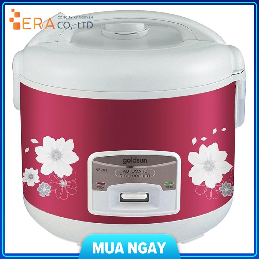 Nồi cơm điện Goldsun GR-2181 cam kết hàng đúng mô tả chất lượng đảm bảo an toàn đến sức khỏe người sử dụng