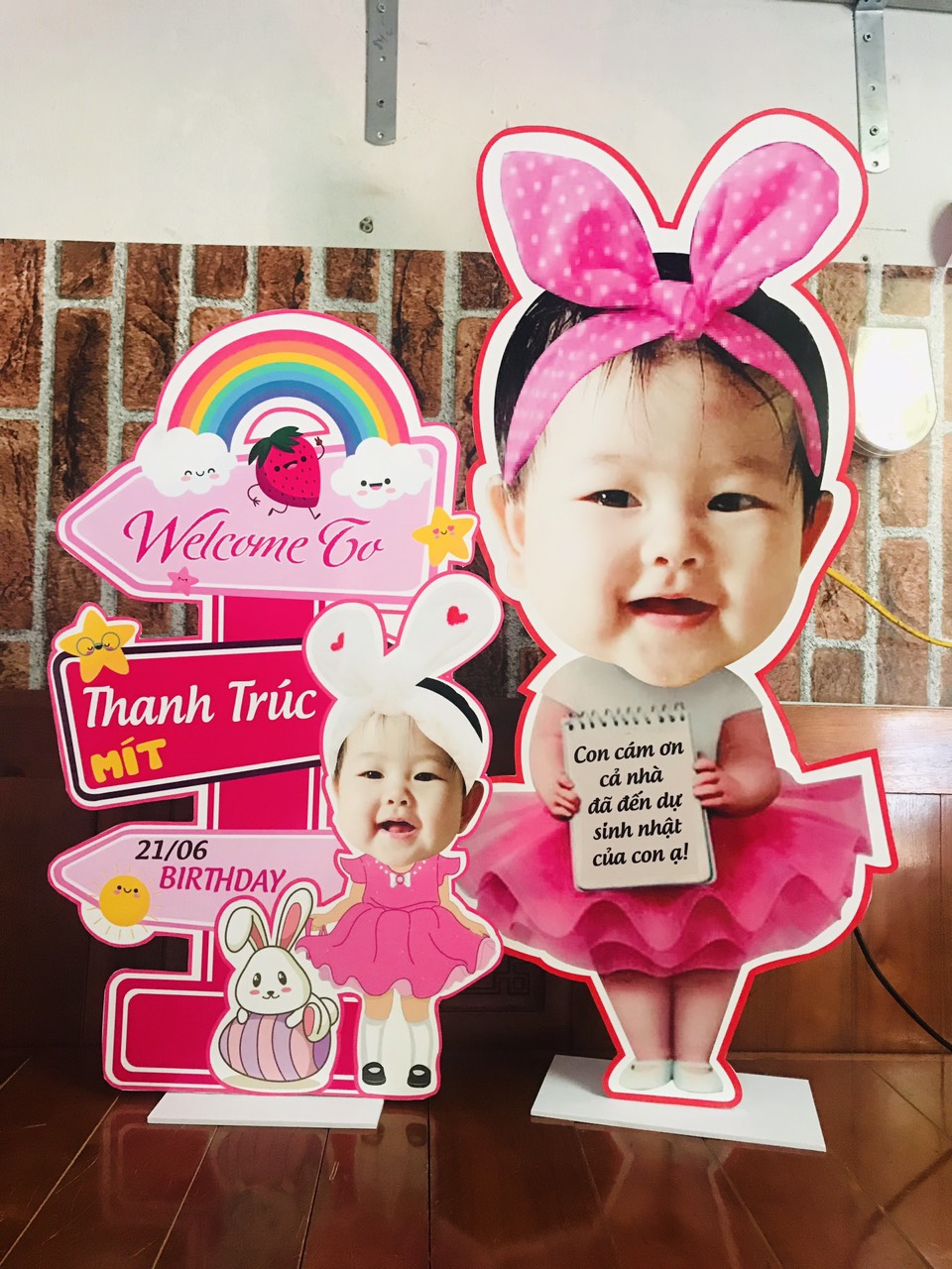 Chibi trang trí sinh nhật cho bé