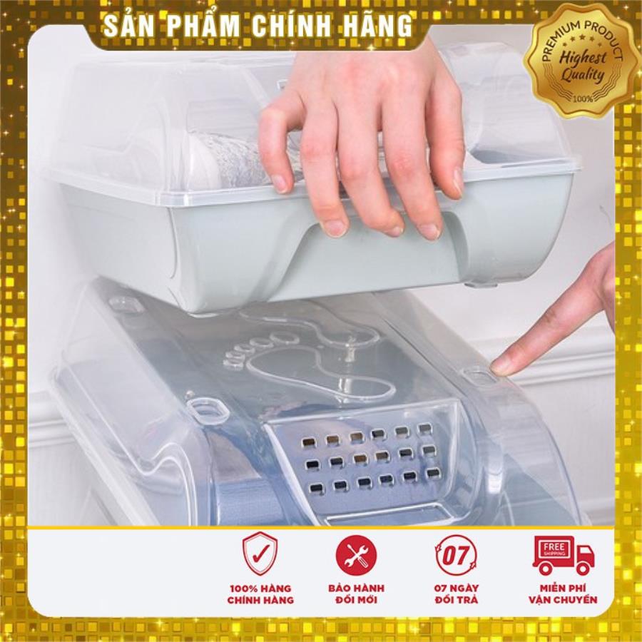 Hộp Đựng Giày Dép, Tủ Ghép, Kệ Giày, Tủ Lắp Ráp Bảo Quản Giày Có Nắp Đậy Thoát Khí Siêu Tiện Lợi