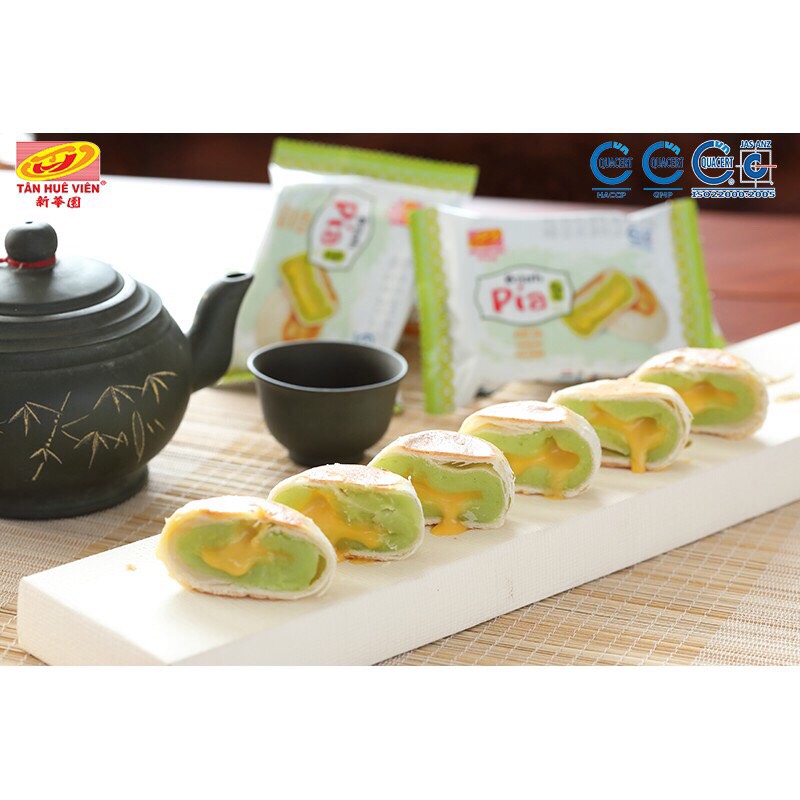 [HCM]Bánh Pía Tân Huê Viên Kim Sa Lá Dứa 480g (12 cái)