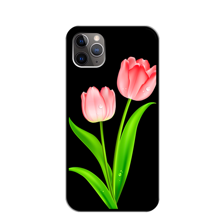 Ốp lưng điện thoại iphone 11 pro max - viền tpu dẻo - 02137 0084 hoatuplip