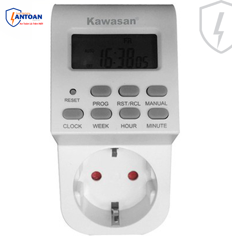 [HCM]Ổ Cắm Hẹn Giờ Kĩ Thuật Số Kawasan KW-TGE2B