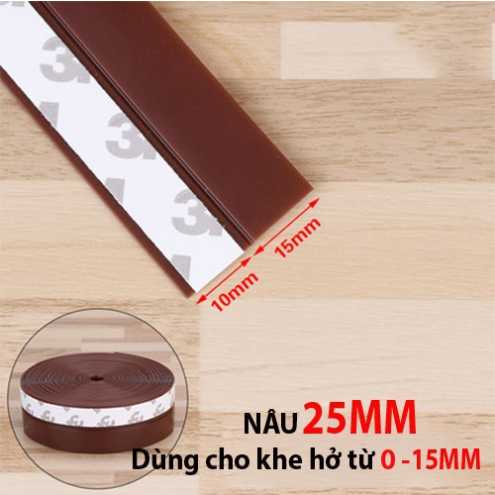 Cuộn 5 Mét - Dây silicon ron gioăng dán viền cửa chống côn trùng tiện lợi OLIA