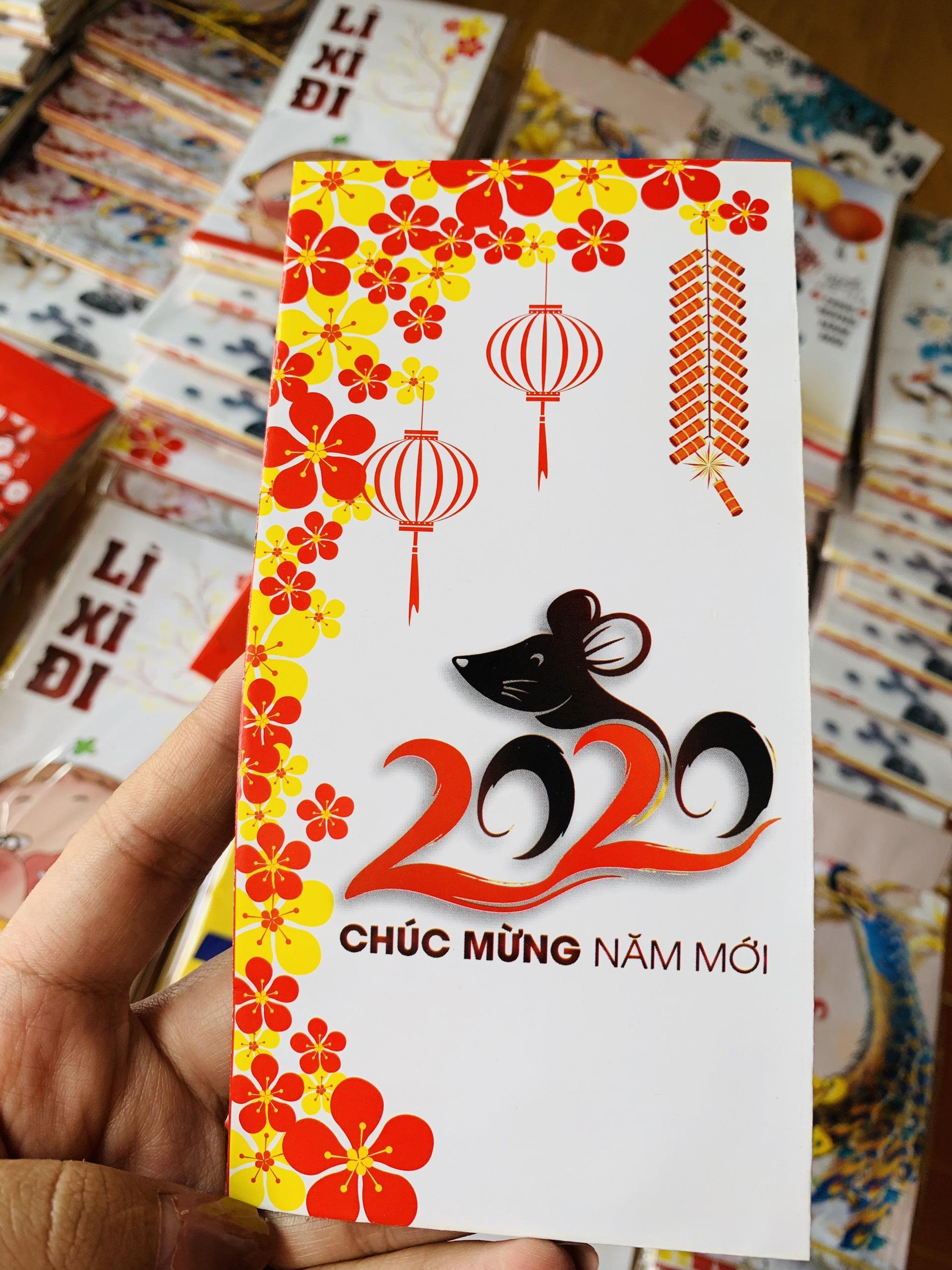 Bao lì xì 2020 , 1 xấp 12 cái có đủ 6 mẫu
