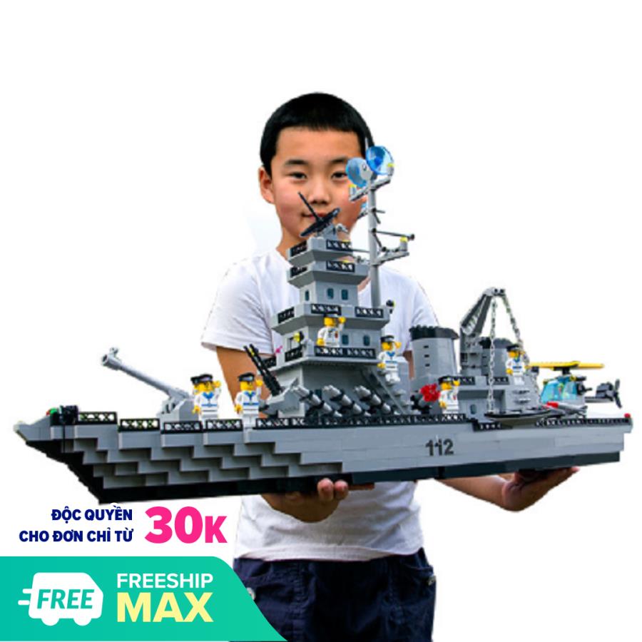 Bộ đồ chơi lắp ráp mô hình chiến hạm khổng lồ 112