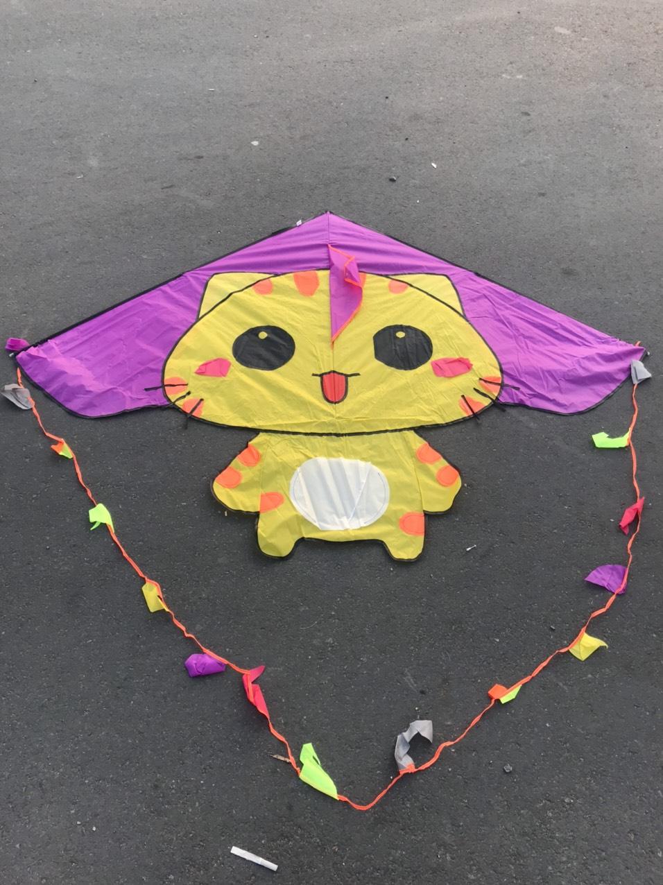 [COMBO 1 TẶNG 1]Diều CON MÈO XINH( Tặng tay cầm thả diều lớn 100m dây ) - ẢNH THẬT