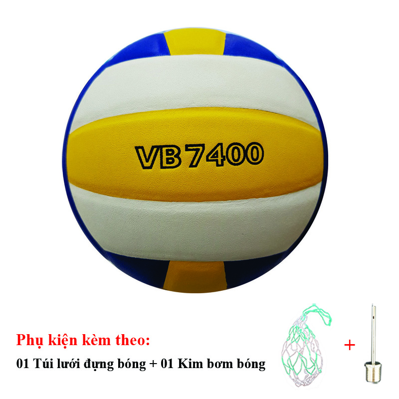 Bóng chuyền Thăng Long 7400 + Túi Đựng Bóng + Kim Bơm Bóng Giá Siêu Rẻ