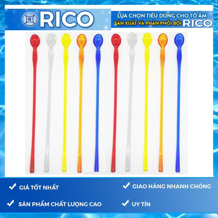 Bộ 10 muỗng khuấy cà phê cocktail Rico 26 cm