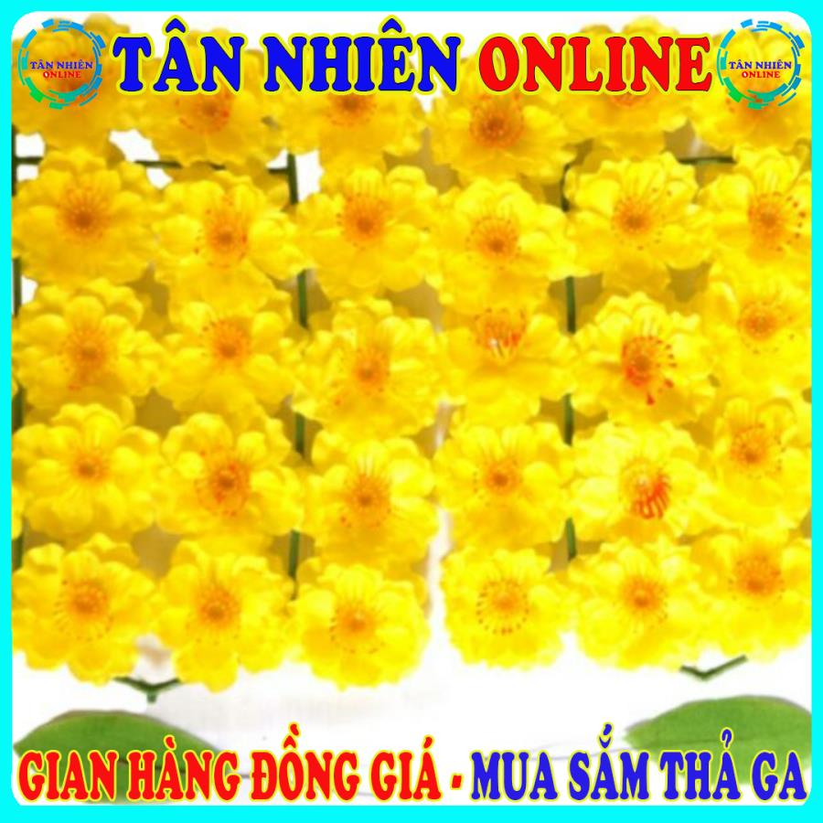 Bông Mai giả , Bông Đào giả trang trí Tết 2021 đồ trang trí tết 2021 hoa mai hoa đào được ưa chuộng nhất, đồng giá 59k, Tân Nhiên Online