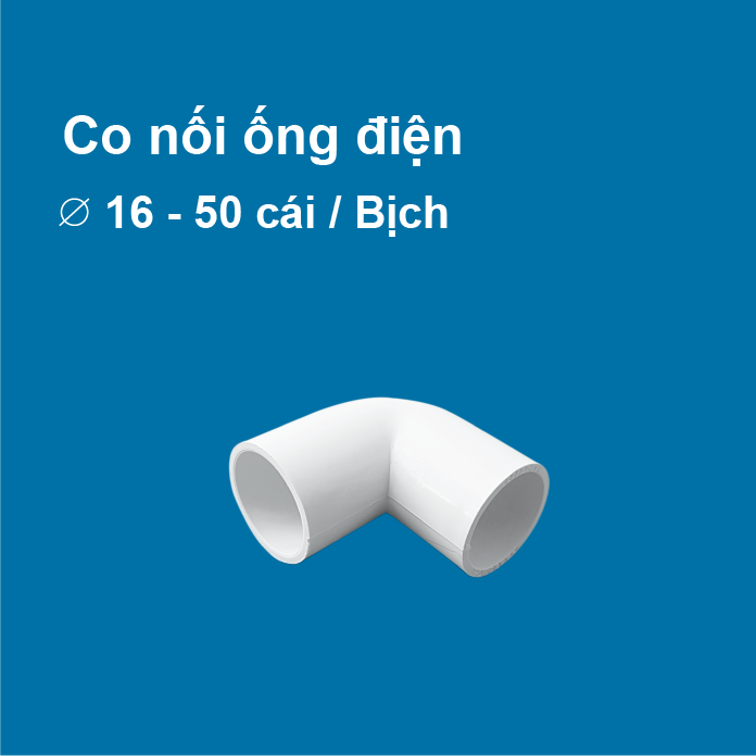 [HCM]Co khớp ống nhựa điện ⌀16 39mm - 50 cái / bịch