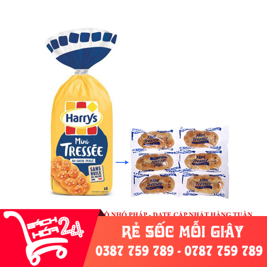 Bánh mì hoa cúc mini ổ nhỏ của pháp 210G -  bánh mì Harrys Brioche Mini - ăn vào riềng ngay - hàng xách tay - DATE luôn cập nhật mới - HÀNG VỀ MỖI TUẦN [Bách Hóa 24h]