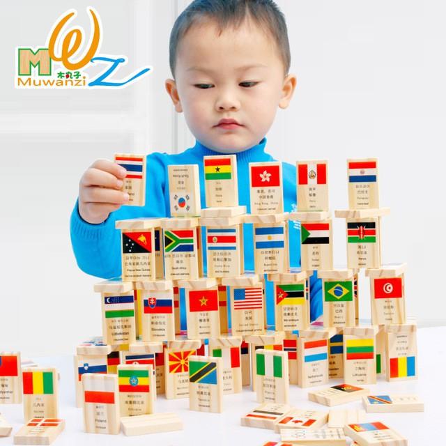 Đồ chơi Domino cờ gỗ 100 thanh