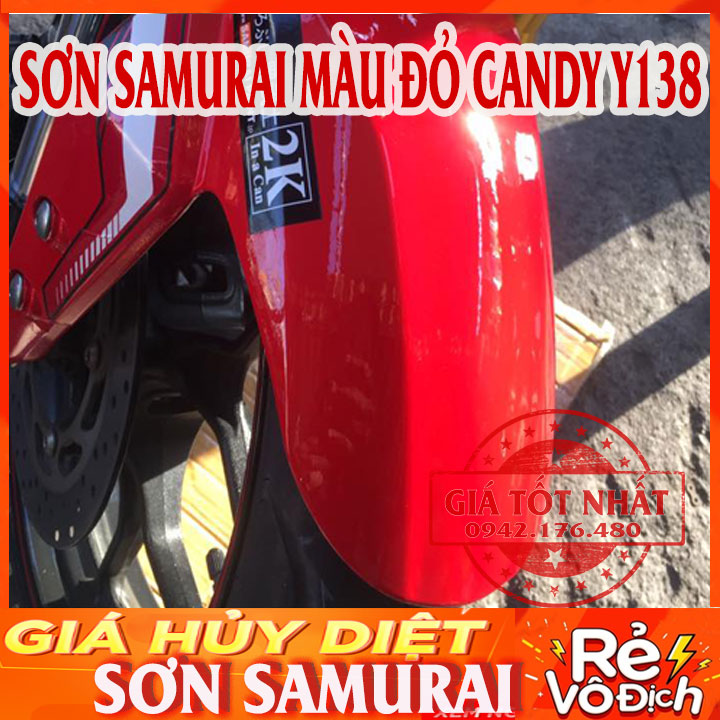 SƠN SAMURAI MÀU ĐỎ CANDY Y138