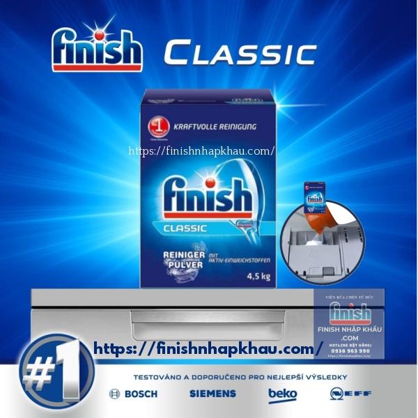 [CHÍNH HÃNG] HỘP BỘT RỬA CHÉN FINISH 4,5KG (450 LẦN DÙNG) – (DÀNH CHO MÁY RỬA CHÉN 8-9-12-13-14 BỘ) – (SX ĐỨC). [HCM - Hỏa Tốc]