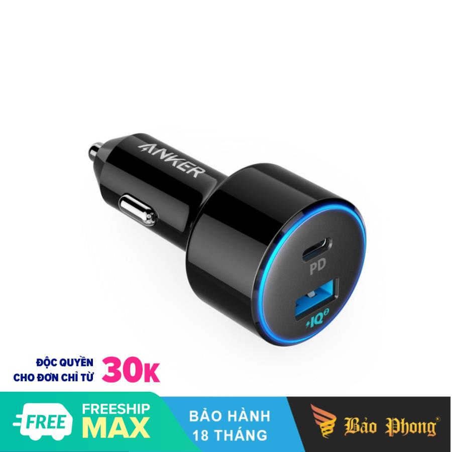 Sạc nhanh pd ô tô anker a2229 powerdrive ii 49.5w power delivery poweriq 2.0-