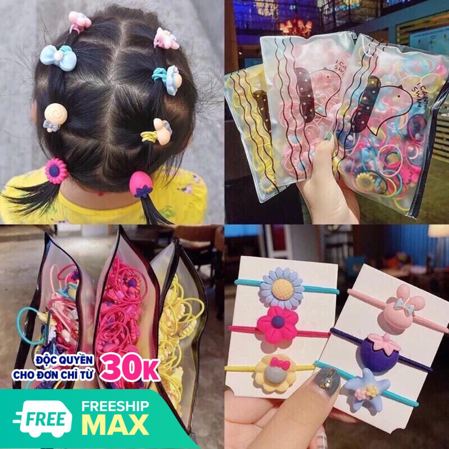 Túi 20 cột tóc xinh xắn cho bé