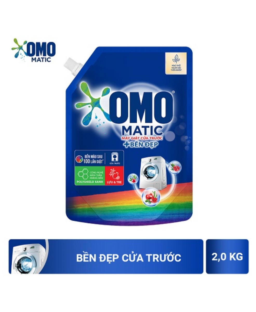 [HCM]Nước Giặt OMO MATIC Bền Đẹp Cửa Trước 2Kg